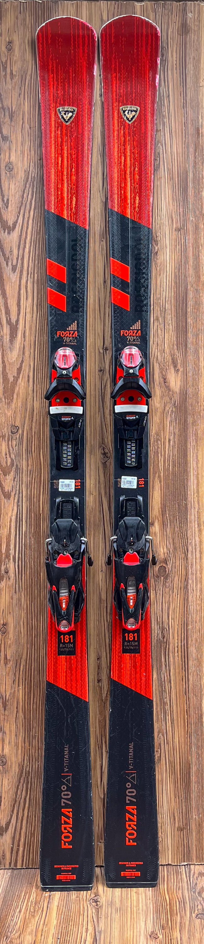 Rossignol Forza 70° + V-Ti Master R22 2025, taille 181 cm